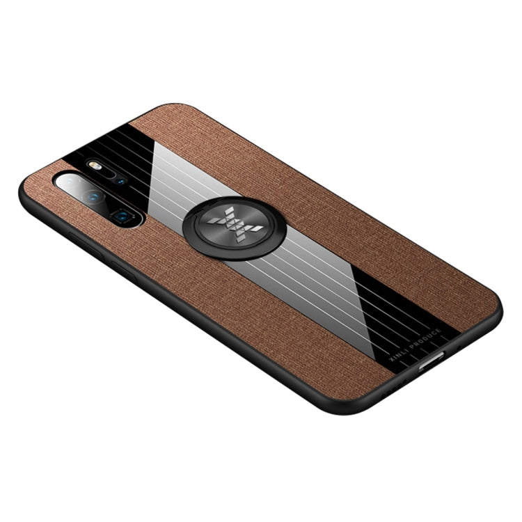 XINLI Stitching Cloth Textue Shockproof TPU Protective Case with Ring Holder, For Huawei P30 Lite, For Huawei P30 Pro, For Huawei Mate 20 Pro