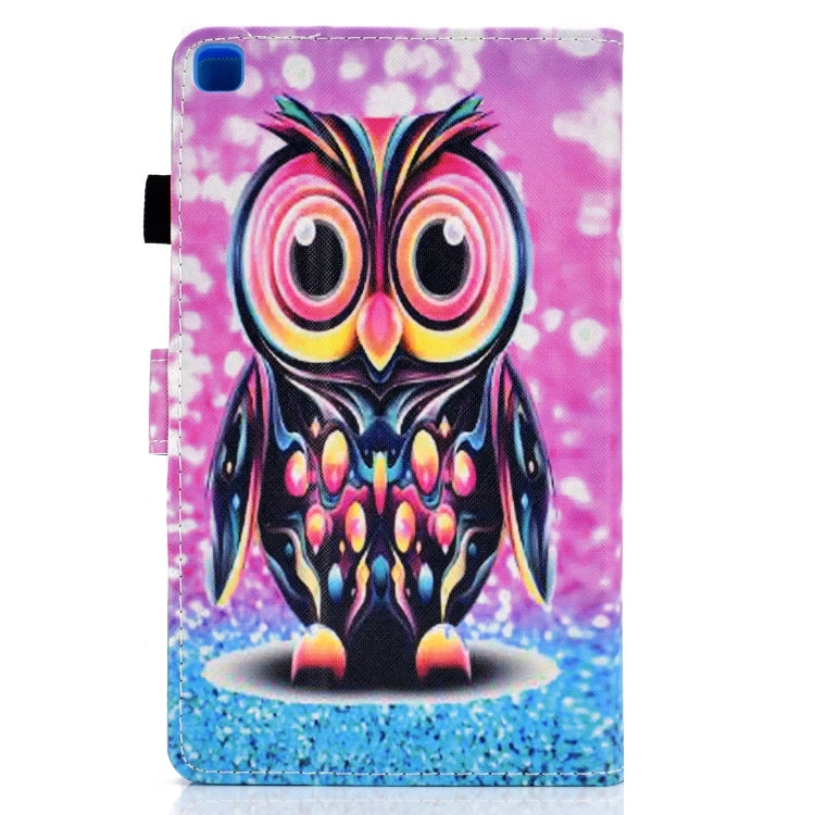 Coloured Drawing Stitching Horizontal Flip Leather Case with Holder & Card Slot, For Samsung Galaxy Tab A7 Lite 8.7 (2021) T220