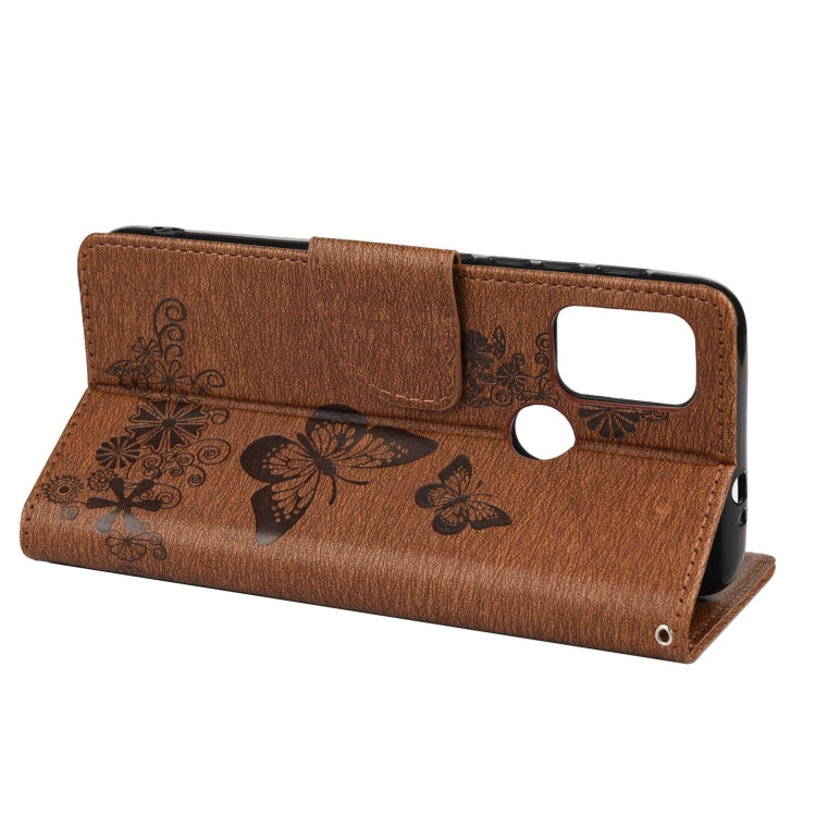 Butterflies Embossing Horizontal Flip Leather Case with Holder & Card Slots & Wallet, For Motorola Moto G30, For Nokia 5.4, For Xiaomi Redmi Note 10 Pro, For Xiaomi Redmi Note 10 5G, For Xiaomi Redmi Note 10, For Xiaomi Poco F3