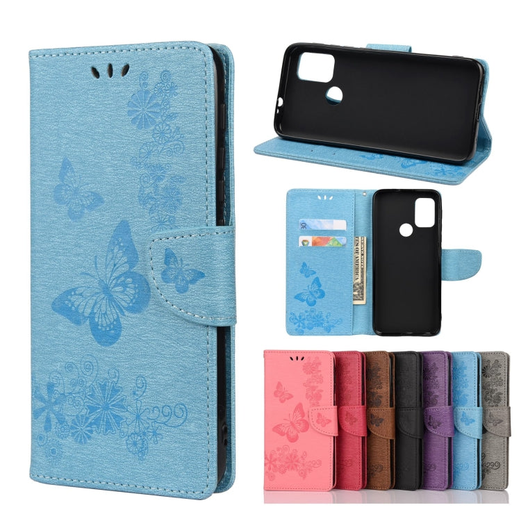 Butterflies Embossing Horizontal Flip Leather Case with Holder & Card Slots & Wallet, For Motorola Moto G30, For Nokia 5.4, For Xiaomi Redmi Note 10 Pro, For Xiaomi Redmi Note 10 5G, For Xiaomi Redmi Note 10, For Xiaomi Poco F3