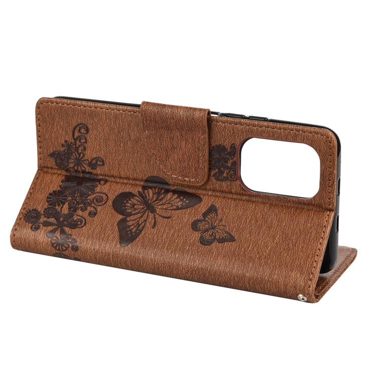 Butterflies Embossing Horizontal Flip Leather Case with Holder & Card Slots & Wallet, For Xiaomi Redmi Note 10S