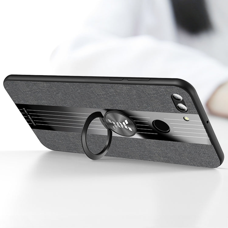 XINLI Stitching Cloth Textue Shockproof TPU Protective Case with Ring Holder, For Huawei Enjoy 8 Plus, For Huawei Enjoy 9, For Huawei Enjoy 9e, For Huawei Enjoy 9 Plus, For Huawei Enjoy 9s, For Huawei Maimang 5, For Huawei Maimang 6                    ...