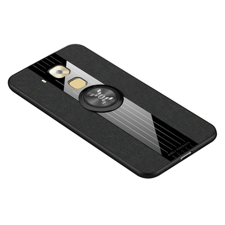 XINLI Stitching Cloth Textue Shockproof TPU Protective Case with Ring Holder, For Huawei Enjoy 8 Plus, For Huawei Enjoy 9, For Huawei Enjoy 9e, For Huawei Enjoy 9 Plus, For Huawei Enjoy 9s, For Huawei Maimang 5, For Huawei Maimang 6                    ...