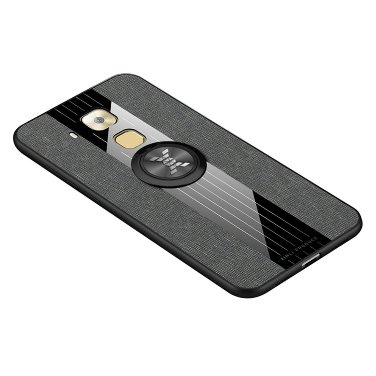 XINLI Stitching Cloth Textue Shockproof TPU Protective Case with Ring Holder, For Huawei Enjoy 8 Plus, For Huawei Enjoy 9, For Huawei Enjoy 9e, For Huawei Enjoy 9 Plus, For Huawei Enjoy 9s, For Huawei Maimang 5, For Huawei Maimang 6                    ...