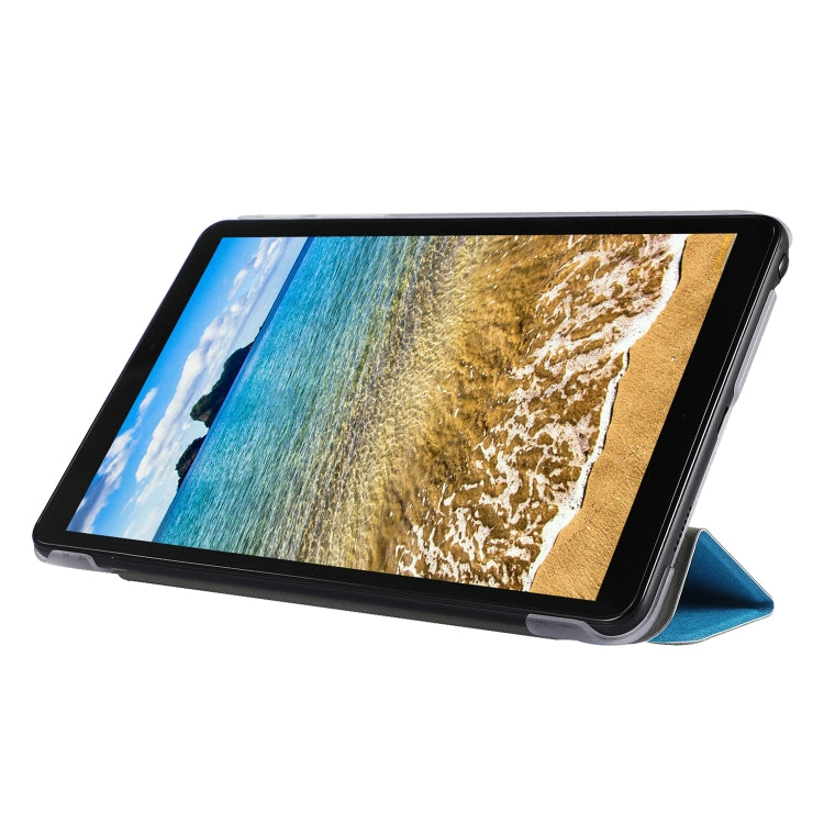 Silk Texture Three-fold Horizontal Flip Leather Case with Holder & Pen Slot, For Samsung Galaxy Tab A7 Lite 8.7 T220 / T225, For iPad Air 13 2025 / 2024 / iPad Pro 12.9 2022 / 2021, For iPad Pro 11 (2021)