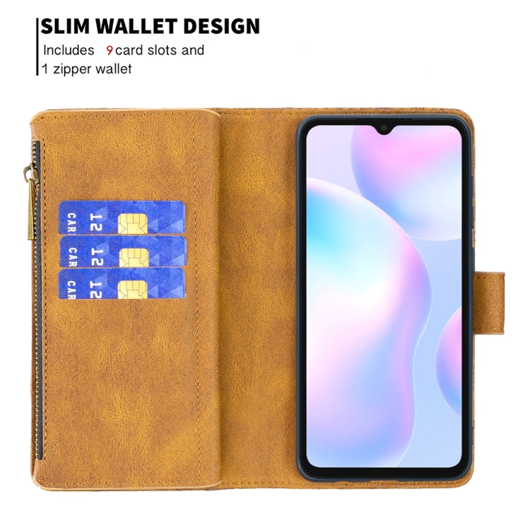 Flying Butterfly Embossing Pattern Zipper Horizontal Flip Leather Case with Holder & Card Slots & Wallet, For Xiaomi Redmi 9A, For Xiaomi Redmi 9C, For Xiaomi Redmi 9, For Xiaomi Redmi Note 10 Pro, For Xiaomi Redmi Note 9 Pro Max                       ...