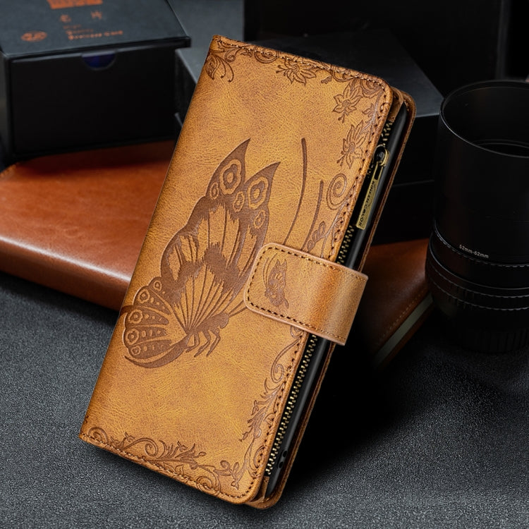 Flying Butterfly Embossing Pattern Zipper Horizontal Flip Leather Case with Holder & Card Slots & Wallet, For Xiaomi Redmi 9A, For Xiaomi Redmi 9C, For Xiaomi Redmi 9, For Xiaomi Redmi Note 10 Pro, For Xiaomi Redmi Note 9 Pro Max                       ...