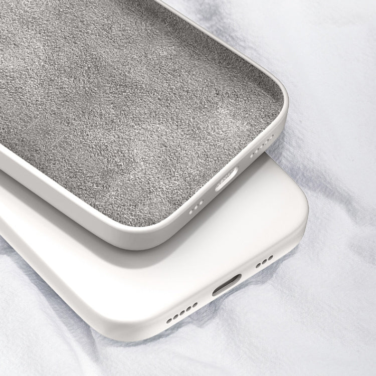 Solid Color Imitation Liquid Silicone Straight Edge Dropproof Full Coverage Protective Case, For vivo X60 Pro