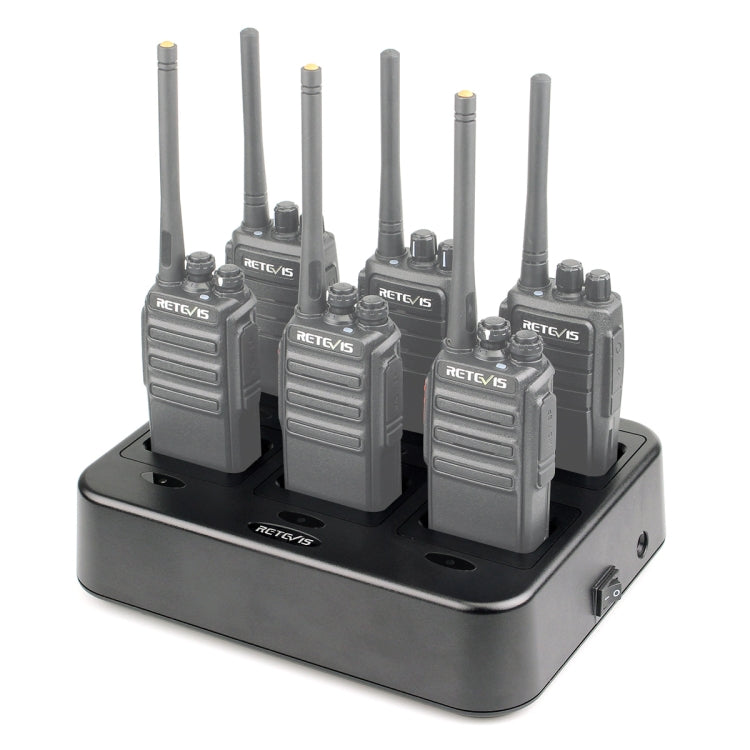 RETEVIS RTC21 Multi-function Six-Way Walkie Talkie Charger for Retevis RT21/RT24,, RTC21 EU Plug, RTC21 US Plug