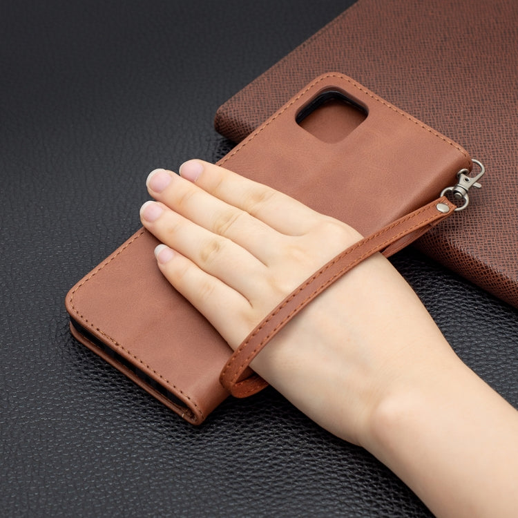 Retro Lambskin Texture Pure Color Horizontal Flip PU Leather Case with Holder & Card Slots & Wallet & Lanyard, For Samsung Galaxy A22 5G, For Samsung Galaxy A82 5G