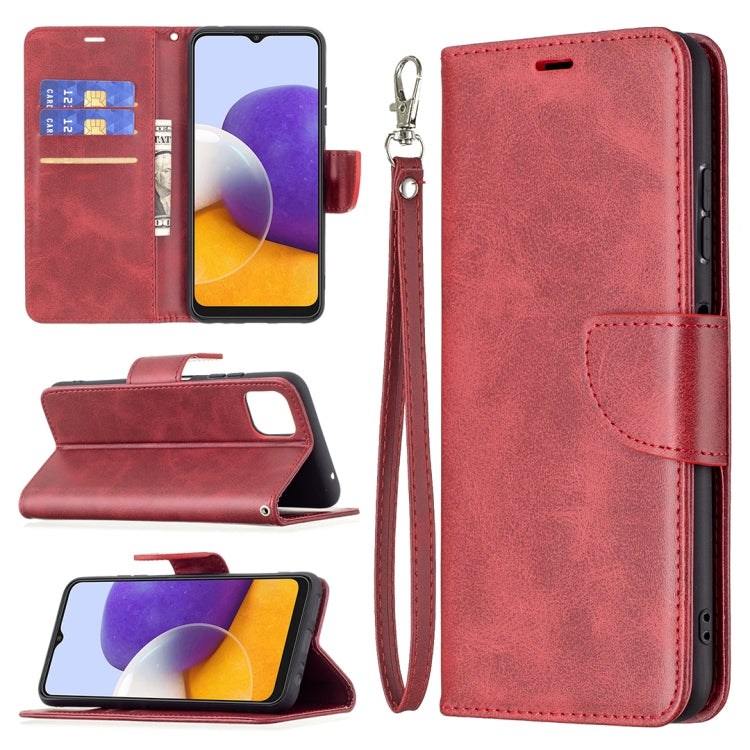 Retro Lambskin Texture Pure Color Horizontal Flip PU Leather Case with Holder & Card Slots & Wallet & Lanyard, For Samsung Galaxy A22 5G, For Samsung Galaxy A82 5G