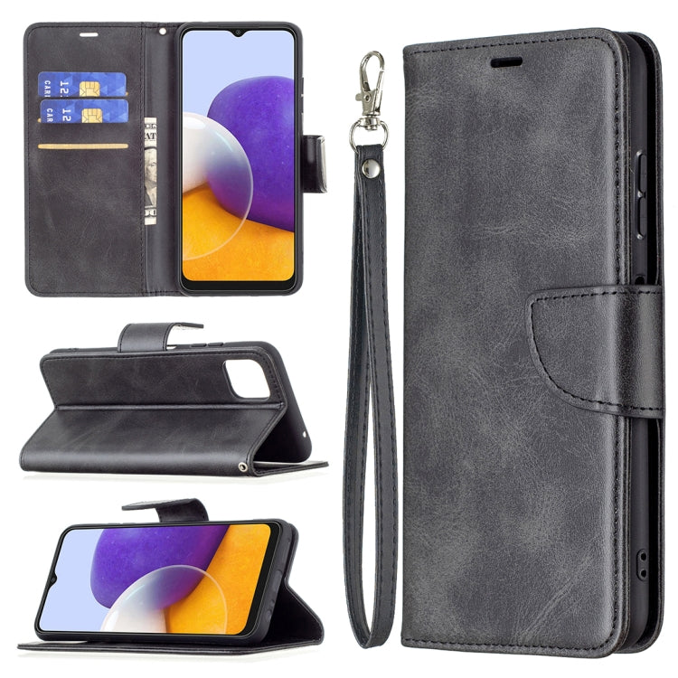 Retro Lambskin Texture Pure Color Horizontal Flip PU Leather Case with Holder & Card Slots & Wallet & Lanyard, For Samsung Galaxy A22 5G, For Samsung Galaxy A82 5G