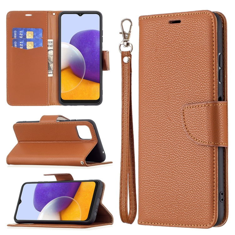 Litchi Texture Pure Color Horizontal Flip Leather Case with Holder & Card Slots & Wallet & Lanyard, For Samsung Galaxy A22 5G, For Samsung Galaxy A82 5G