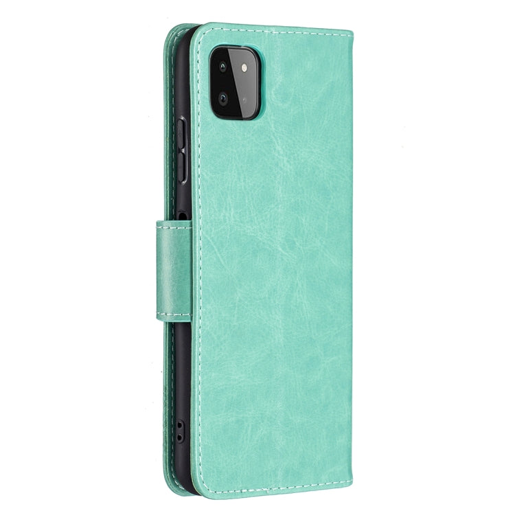 Embossing Two Butterflies Pattern Horizontal Flip PU Leather Case with Holder & Card Slot & Wallet & Lanyard, For Samsung Galaxy A22 5G, For Samsung Galaxy A82 5G