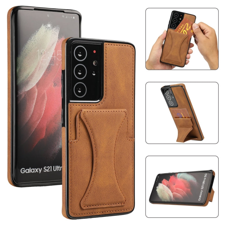 Ultra-thin Shockproof Protective Case with Holder, For Samsung Galaxy A12, For Samsung Galaxy A72 5G / 4G, For Samsung Galaxy S21 Ultra 5G