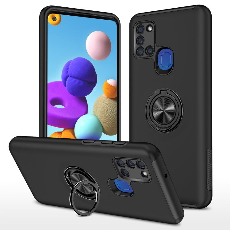 PC + TPU Shockproof Magnetic Protective Case with Invisible Ring Holder, For Samsung Galaxy A01 Core, For Samsung Galaxy A02s US Version, For Samsung Galaxy A20 / A30, For Samsung Galaxy A02 EU Version, For Samsung Galaxy A11                           ...