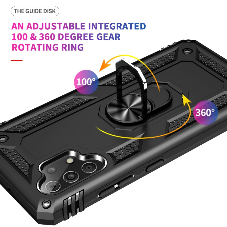 Shockproof TPU + PC Protective Case with 360 Degree Rotating Holder, For Samsung Galaxy A32 4G