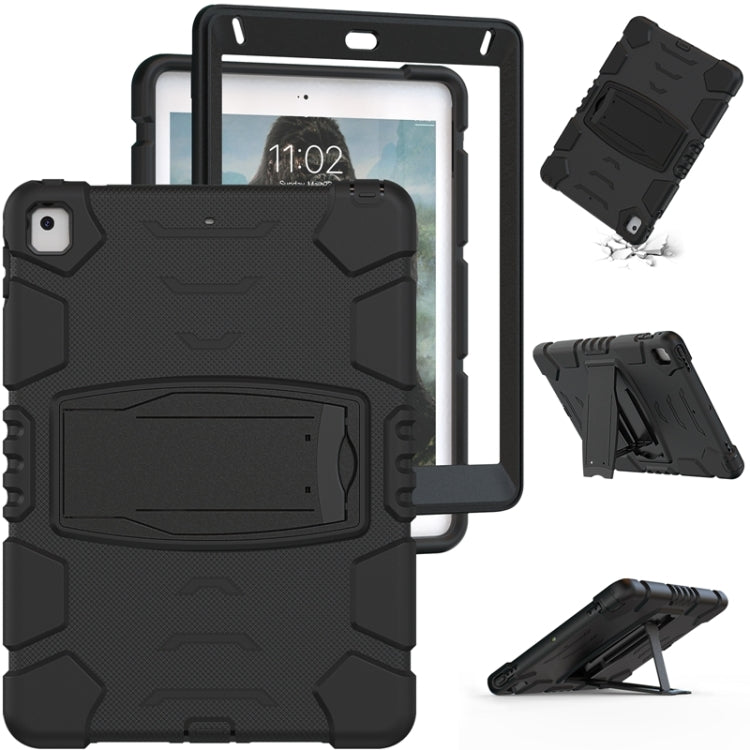 3-Layer Protection  Screen Frame + PC + Silicone Shockproof Combination Case with Holder, For iPad 9.7 (2018) / (2017) / Air 2 / Pro 9.7, For iPad 10.2 2021 / 2020 / 2019, For iPad Pro 10.5 (2019) / (2017)