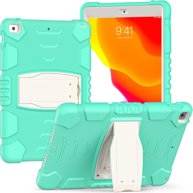3-Layer Protection  Screen Frame + PC + Silicone Shockproof Combination Case with Holder, For iPad 9.7 (2018) / (2017) / Air 2 / Pro 9.7, For iPad 10.2 2021 / 2020 / 2019, For iPad Pro 10.5 (2019) / (2017)
