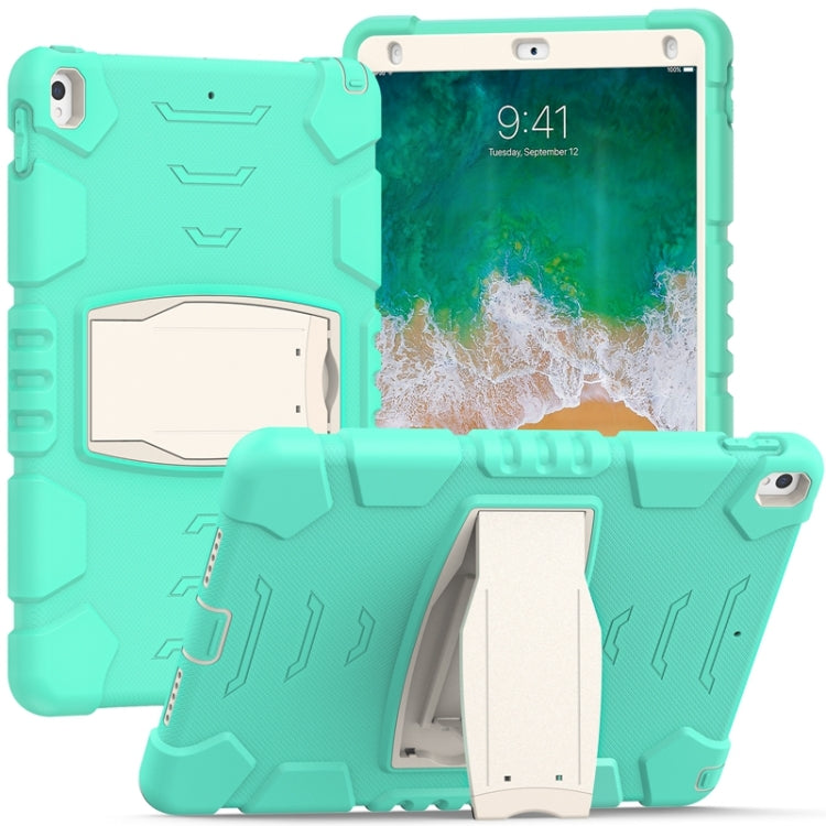 3-Layer Protection  Screen Frame + PC + Silicone Shockproof Combination Case with Holder, For iPad 9.7 (2018) / (2017) / Air 2 / Pro 9.7, For iPad 10.2 2021 / 2020 / 2019, For iPad Pro 10.5 (2019) / (2017)