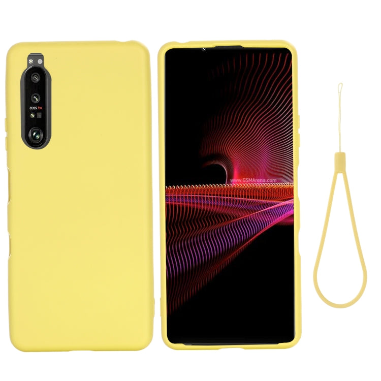 Pure Color Liquid Silicone Shockproof Full Coverage Case, For Sony Xperia 1 III, For Sony Xperia 10 III