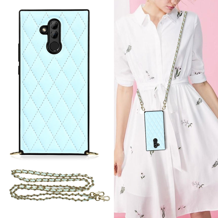 Elegant Rhombic Pattern Microfiber Leather +TPU Shockproof Case with Crossbody Strap Chain, For Huawei Mate 40 Pro, For Huawei Mate 20, For Huawei Mate 20 Lite, For Huawei Mate 20 Pro, For Huawei Mate 30, For Huawei P30 Pro, For Huawei P30 Lite        ...
