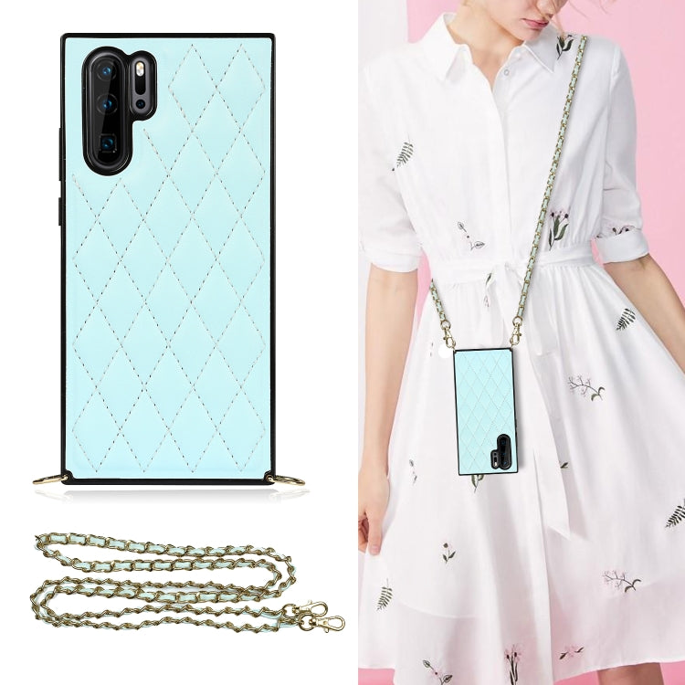 Elegant Rhombic Pattern Microfiber Leather +TPU Shockproof Case with Crossbody Strap Chain, For Huawei Mate 40 Pro, For Huawei Mate 20, For Huawei Mate 20 Lite, For Huawei Mate 20 Pro, For Huawei Mate 30, For Huawei P30 Pro, For Huawei P30 Lite        ...