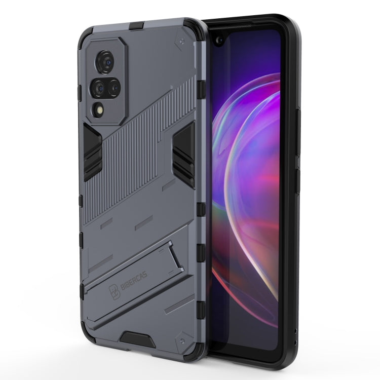 Punk Armor 2 in 1 PC + TPU Shockproof Case with Invisible Holder, For Xiaomi Redmi K40 Gaming, For Honor Play 5T, For vivo V21