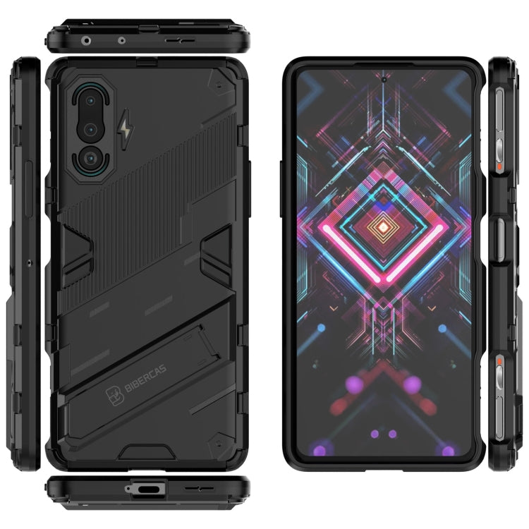 Punk Armor 2 in 1 PC + TPU Shockproof Case with Invisible Holder, For Xiaomi Redmi K40 Gaming, For Honor Play 5T, For vivo V21