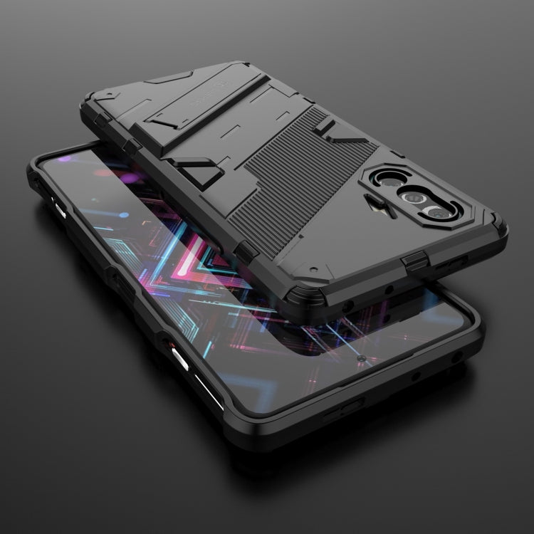 Punk Armor 2 in 1 PC + TPU Shockproof Case with Invisible Holder, For Xiaomi Redmi K40 Gaming, For Honor Play 5T, For vivo V21