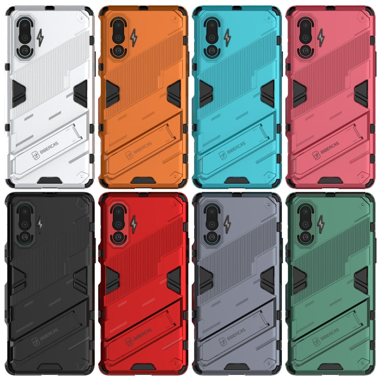 Punk Armor 2 in 1 PC + TPU Shockproof Case with Invisible Holder, For Xiaomi Redmi K40 Gaming, For Honor Play 5T, For vivo V21