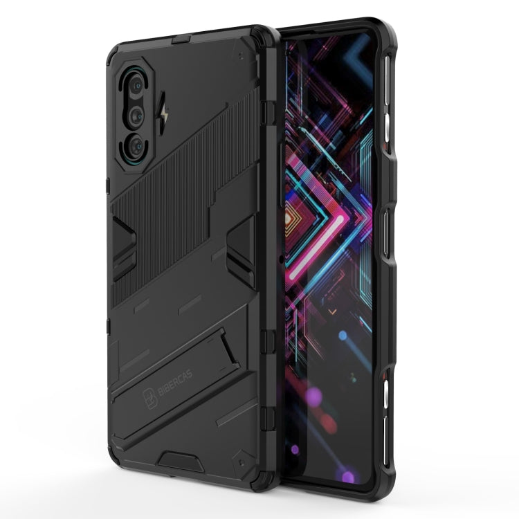 Punk Armor 2 in 1 PC + TPU Shockproof Case with Invisible Holder, For Xiaomi Redmi K40 Gaming, For Honor Play 5T, For vivo V21