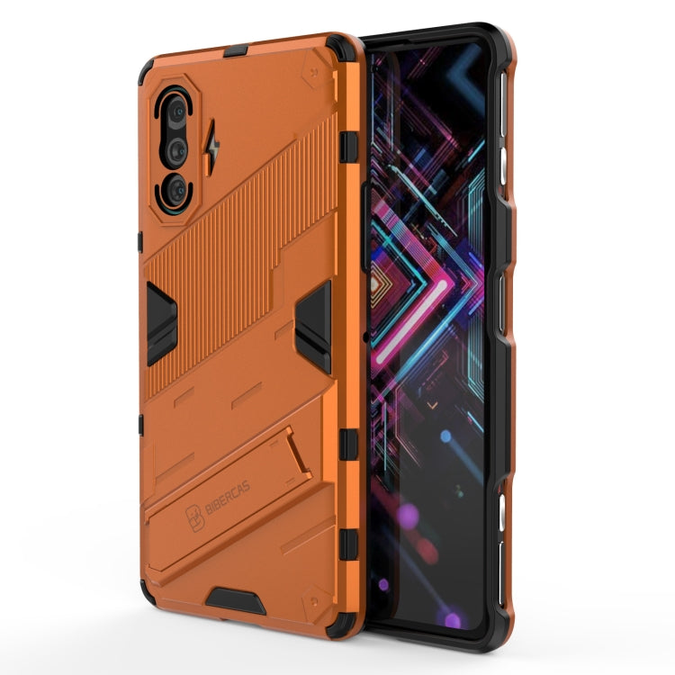 Punk Armor 2 in 1 PC + TPU Shockproof Case with Invisible Holder, For Xiaomi Redmi K40 Gaming, For Honor Play 5T, For vivo V21