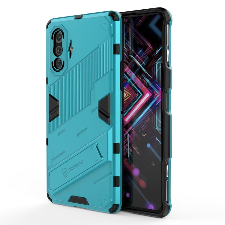 Punk Armor 2 in 1 PC + TPU Shockproof Case with Invisible Holder, For Xiaomi Redmi K40 Gaming, For Honor Play 5T, For vivo V21