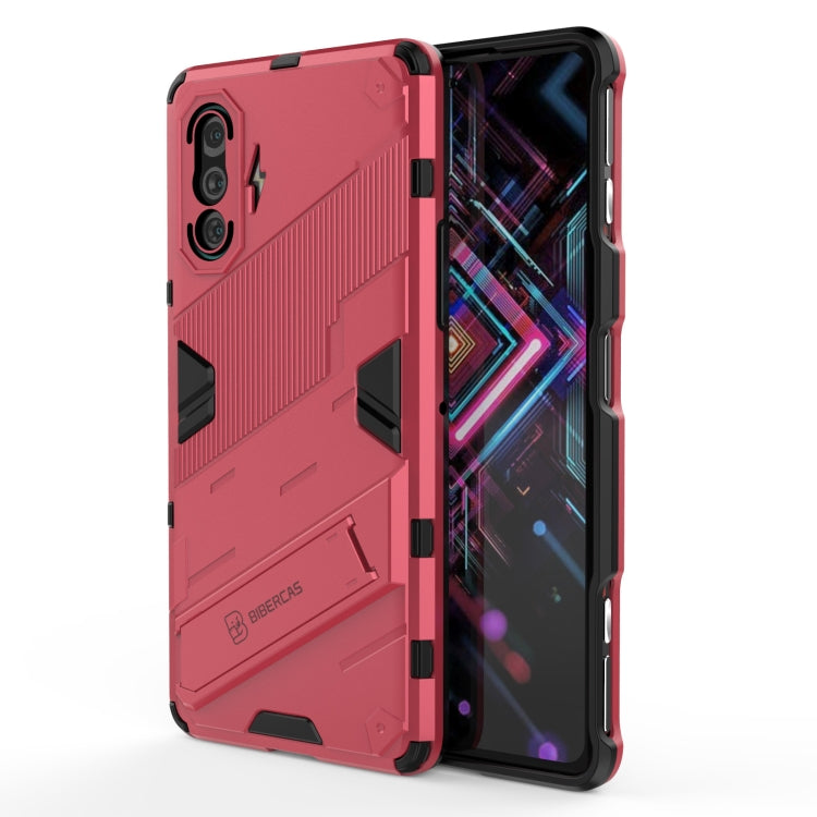 Punk Armor 2 in 1 PC + TPU Shockproof Case with Invisible Holder, For Xiaomi Redmi K40 Gaming, For Honor Play 5T, For vivo V21