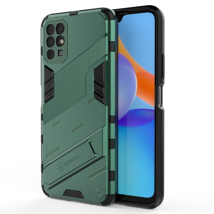 Punk Armor 2 in 1 PC + TPU Shockproof Case with Invisible Holder, For Xiaomi Redmi K40 Gaming, For Honor Play 5T, For vivo V21
