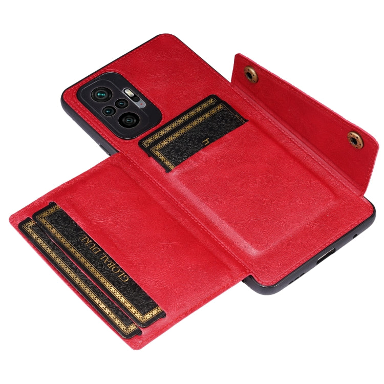 Double Buckle PU + TPU Shockproof Magnetic Protective Case with Card Slot & Holder, For Xiaomi Redmi Note 10 Pro Max, For Xiaomi Mi 11 Ultra, For Xiaomi Mi 11 Pro, For Xiaomi Mi 11 Lite
