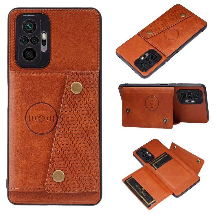 Double Buckle PU + TPU Shockproof Magnetic Protective Case with Card Slot & Holder, For Xiaomi Redmi Note 10 Pro Max, For Xiaomi Mi 11 Ultra, For Xiaomi Mi 11 Pro, For Xiaomi Mi 11 Lite