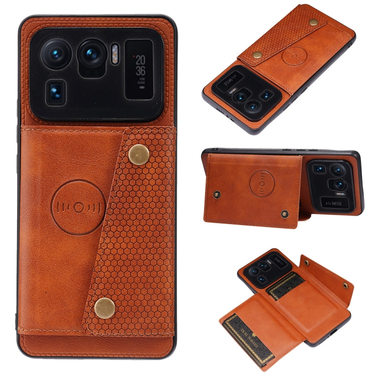 Double Buckle PU + TPU Shockproof Magnetic Protective Case with Card Slot & Holder, For Xiaomi Redmi Note 10 Pro Max, For Xiaomi Mi 11 Ultra, For Xiaomi Mi 11 Pro, For Xiaomi Mi 11 Lite