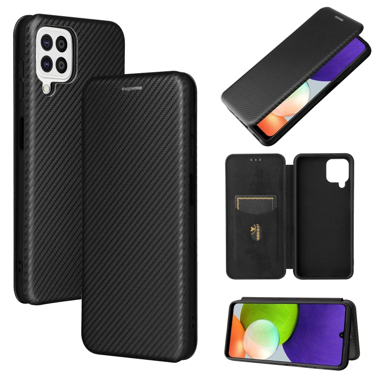 Carbon Fiber Texture Magnetic Horizontal Flip TPU + PC + PU Leather Case with Card Slot, For Oukitel C23 Pro, For Samsung Galaxy A22 4G, For ZTE Libero 5G