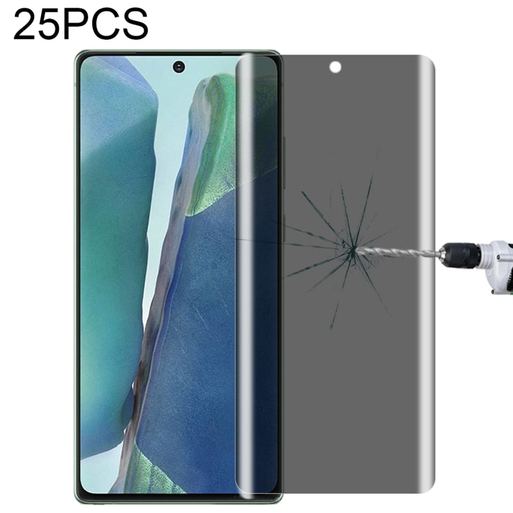 For OnePlus 9 Pro No Fingerprint Unlock 25pcs 0.3mm 9H Surface Hardness 3D Curved Surface Privacy Glass Film, For Xiaomi Mi 11 (25 PCS), For vivo X50 Pro (25 PCS), For OPPO Reno5 Pro 5G (25 PCS), For OnePlus 8 Pro (25 PCS)                              ...
