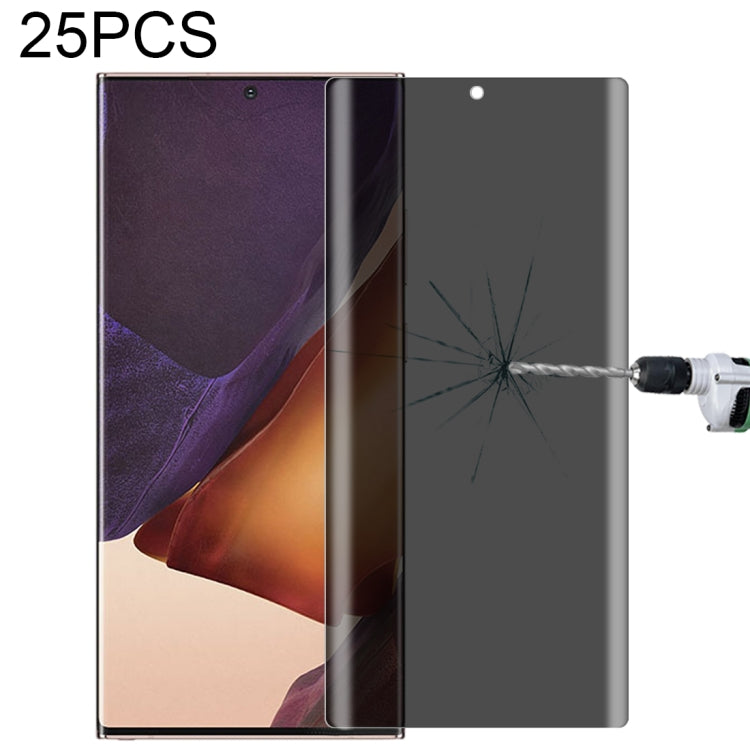For OnePlus 9 Pro No Fingerprint Unlock 25pcs 0.3mm 9H Surface Hardness 3D Curved Surface Privacy Glass Film, For Xiaomi Mi 11 (25 PCS), For vivo X50 Pro (25 PCS), For OPPO Reno5 Pro 5G (25 PCS), For OnePlus 8 Pro (25 PCS)                              ...