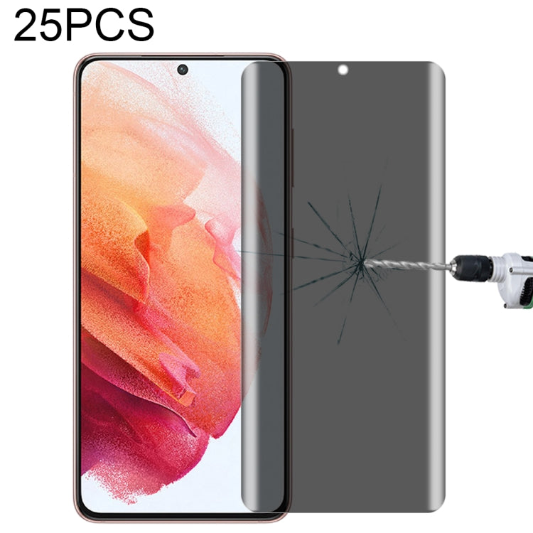 For OnePlus 9 Pro No Fingerprint Unlock 25pcs 0.3mm 9H Surface Hardness 3D Curved Surface Privacy Glass Film, For Xiaomi Mi 11 (25 PCS), For vivo X50 Pro (25 PCS), For OPPO Reno5 Pro 5G (25 PCS), For OnePlus 8 Pro (25 PCS)                              ...