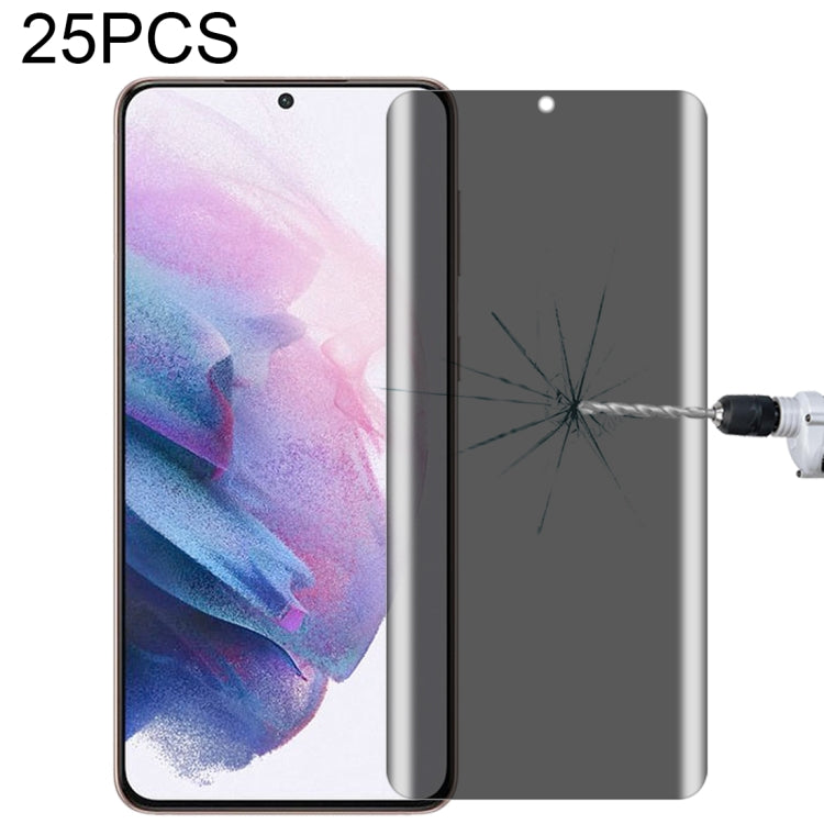 For OnePlus 9 Pro No Fingerprint Unlock 25pcs 0.3mm 9H Surface Hardness 3D Curved Surface Privacy Glass Film, For Xiaomi Mi 11 (25 PCS), For vivo X50 Pro (25 PCS), For OPPO Reno5 Pro 5G (25 PCS), For OnePlus 8 Pro (25 PCS)                              ...