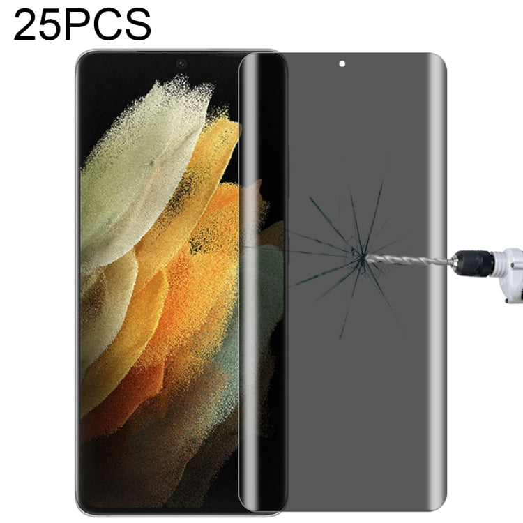 For OnePlus 9 Pro No Fingerprint Unlock 25pcs 0.3mm 9H Surface Hardness 3D Curved Surface Privacy Glass Film, For Xiaomi Mi 11 (25 PCS), For vivo X50 Pro (25 PCS), For OPPO Reno5 Pro 5G (25 PCS), For OnePlus 8 Pro (25 PCS)                              ...