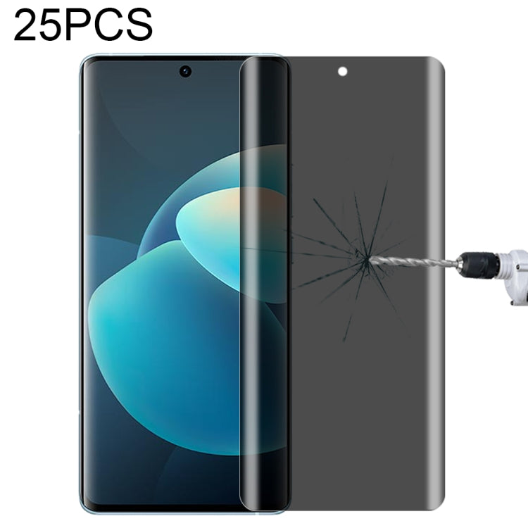 For OnePlus 9 Pro No Fingerprint Unlock 25pcs 0.3mm 9H Surface Hardness 3D Curved Surface Privacy Glass Film, For vivo X50 Pro (25 PCS), For OPPO Reno5 Pro 5G (25 PCS), For OnePlus 8 Pro (25 PCS), For Xiaomi Mi 11 (25 PCS)                              ...