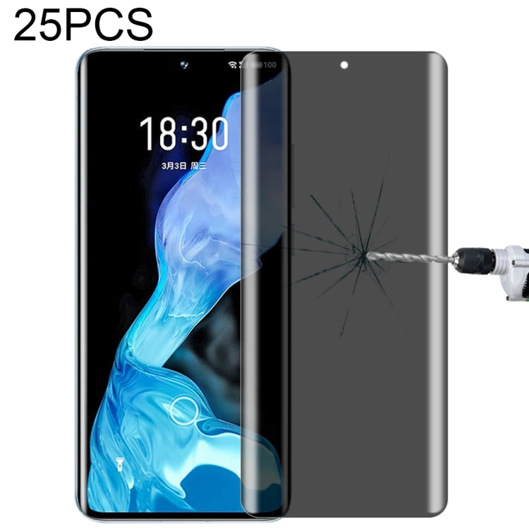 For OnePlus 9 Pro No Fingerprint Unlock 25pcs 0.3mm 9H Surface Hardness 3D Curved Surface Privacy Glass Film, For Xiaomi Mi 11 (25 PCS), For vivo X50 Pro (25 PCS), For OPPO Reno5 Pro 5G (25 PCS), For OnePlus 8 Pro (25 PCS)                              ...