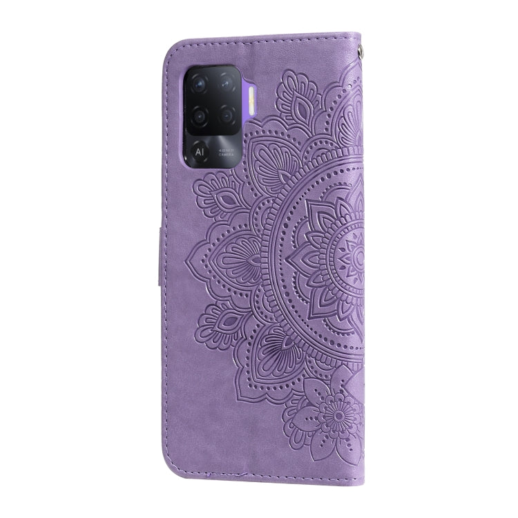 7-petal Flowers Embossing Pattern Horizontal Flip PU Leather Case with Holder & Card Slots & Wallet & Photo Frame, For OPPO A94 4G / F19 Pro / Reno5 F / Reno5 Lite, For OPPO A94 5G / F19 Pro+ / Reno5 Z 5G, For OPPO F17 Pro / A93 4G / Reno4 Lite        ...