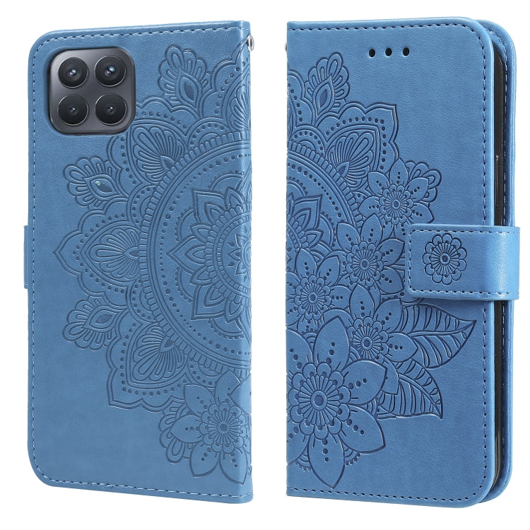 7-petal Flowers Embossing Pattern Horizontal Flip PU Leather Case with Holder & Card Slots & Wallet & Photo Frame, For OPPO A94 4G / F19 Pro / Reno5 F / Reno5 Lite, For OPPO A94 5G / F19 Pro+ / Reno5 Z 5G, For OPPO F17 Pro / A93 4G / Reno4 Lite        ...