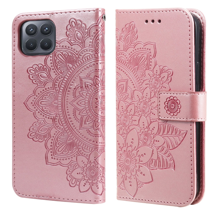 7-petal Flowers Embossing Pattern Horizontal Flip PU Leather Case with Holder & Card Slots & Wallet & Photo Frame, For OPPO A94 4G / F19 Pro / Reno5 F / Reno5 Lite, For OPPO A94 5G / F19 Pro+ / Reno5 Z 5G, For OPPO F17 Pro / A93 4G / Reno4 Lite        ...